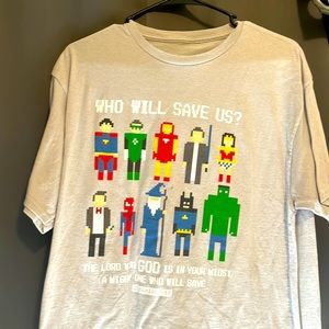 Bible verse unisex T shirt size Medium Superhero